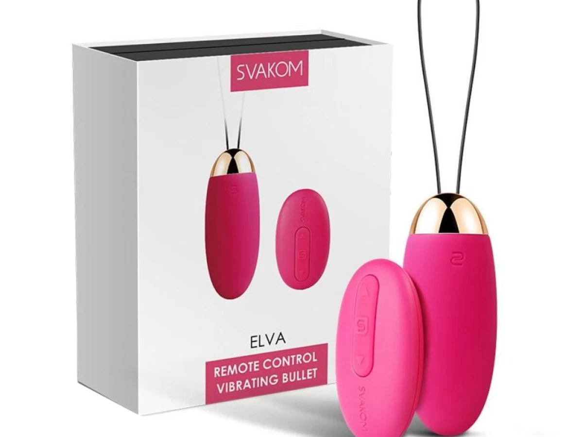 Trứng rung Svakom ELVA 6 ch&ecirc;́ đ&ocirc;̣ rung đi&ecirc;̀u khi&ecirc;̉n từ xa