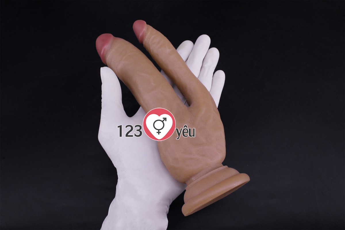 Dương vật giả có đế 2 đầu kích thích 2