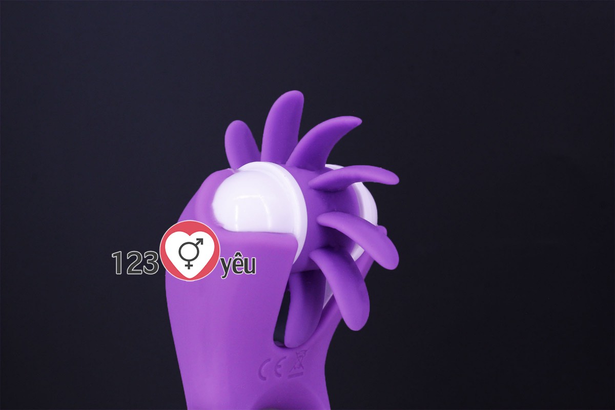 Vòng đeo dương vật lưỡi xoay CHI rung10 chế độ 7