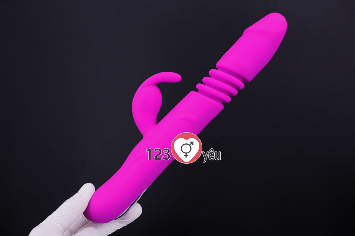 Dương vật giả cao cấp Prettylove Ward rung ngoáy pin sạc 3