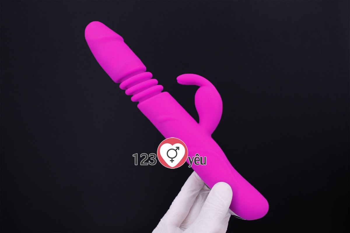Dương vật giả cao cấp Prettylove Ward rung ngoáy pin sạc 4