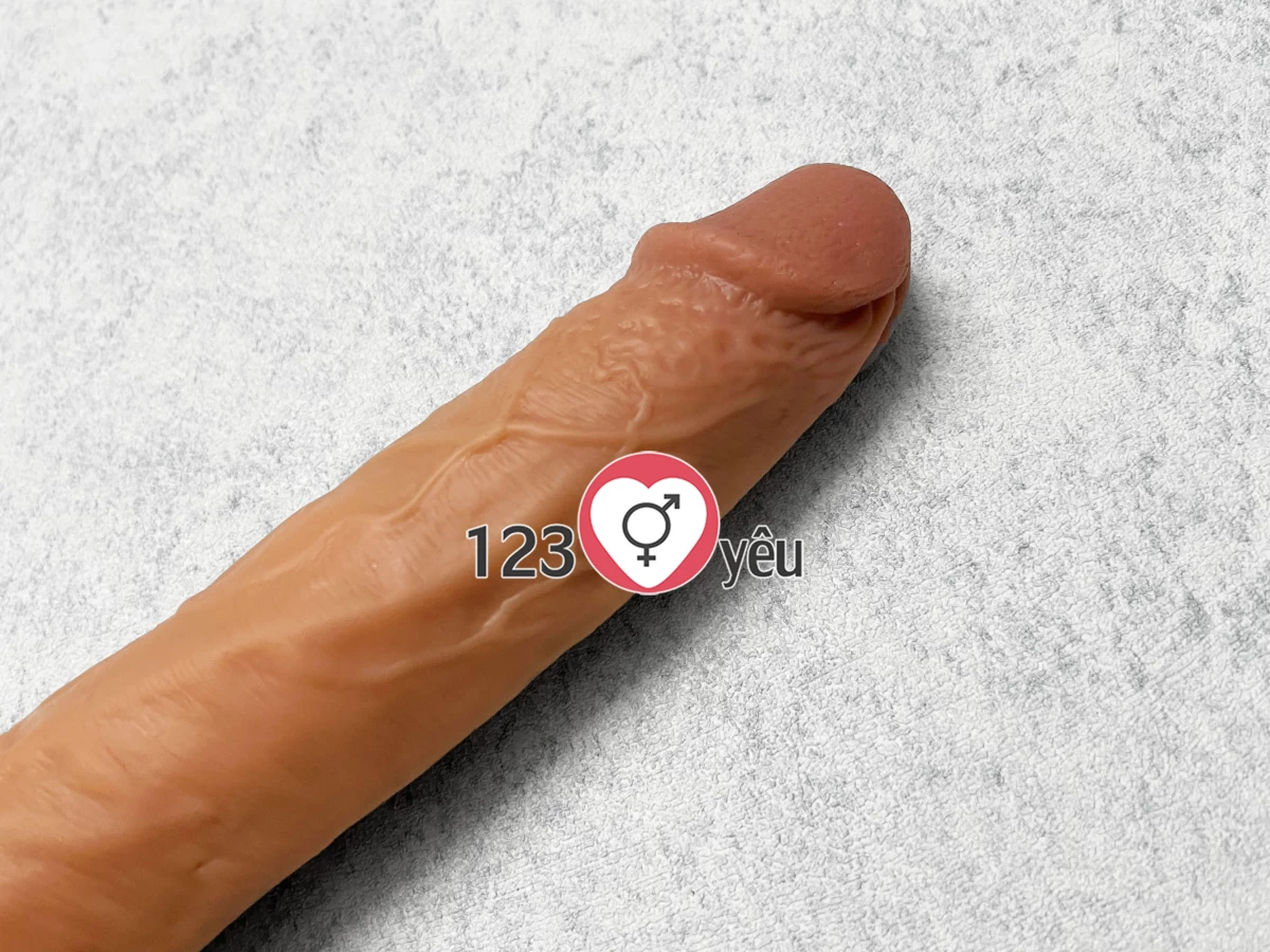 Dương vật giả có đế Real Dildo rung, thụt, phát nhiệt điều khiển từ xa