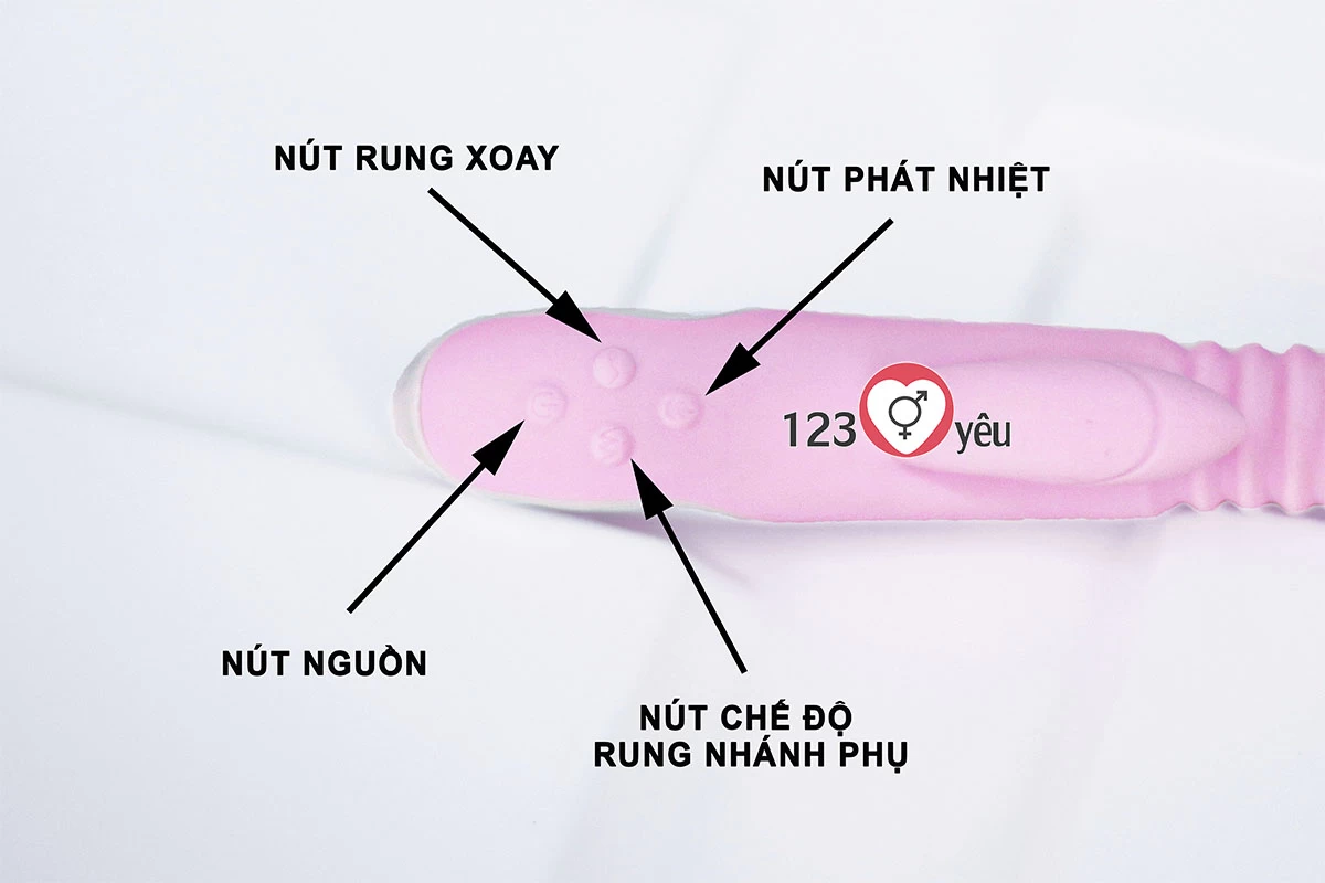 Dương vật giả đa năng rung, thụt, phát nhiệt Charlot