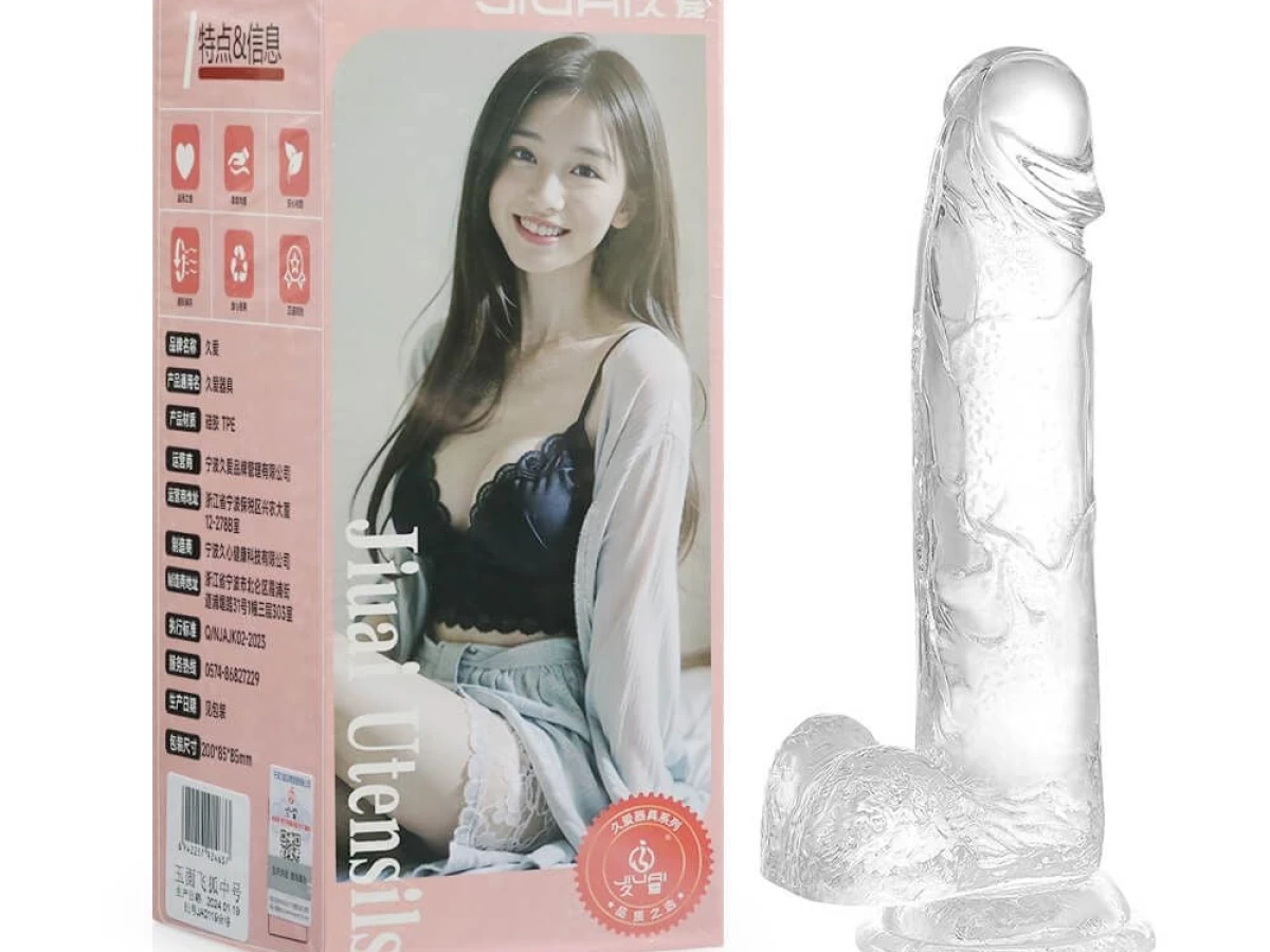 Dương vật giả c&oacute; đế trong suốt