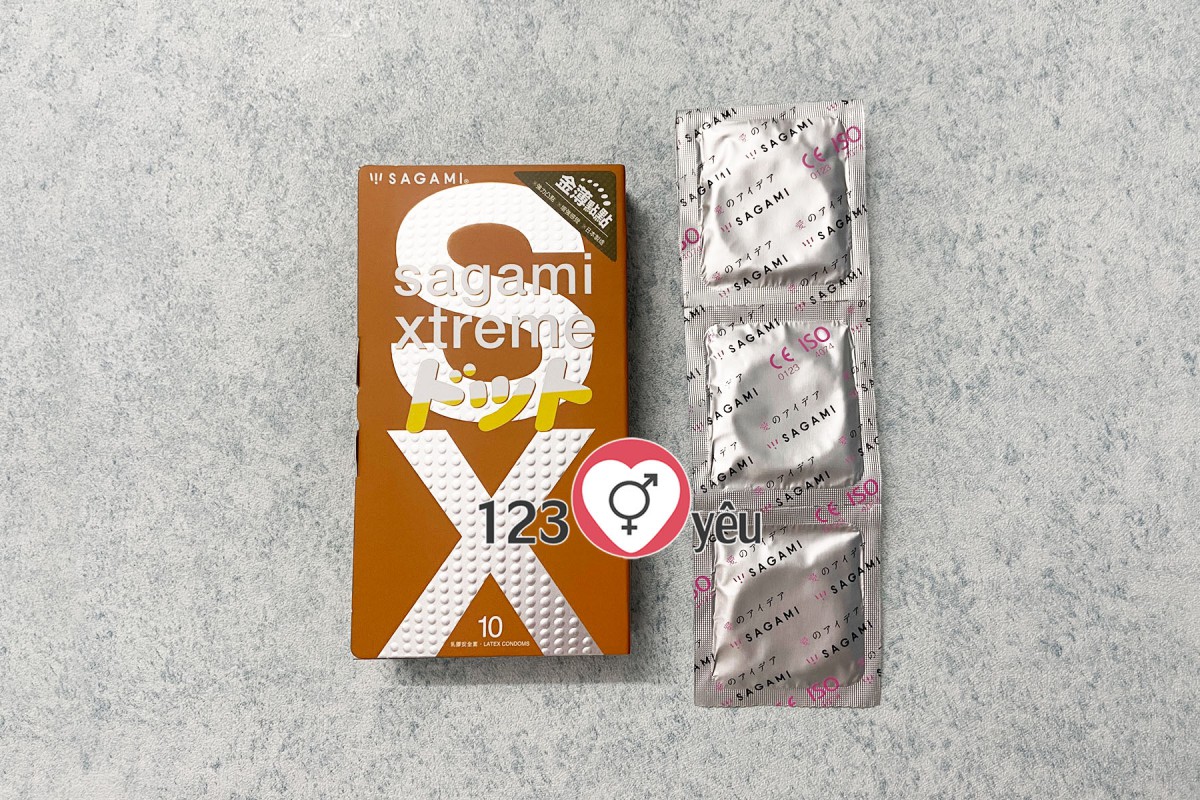 Bao cao su có gai Sagami Xtreme Feel Up 10 bao 2