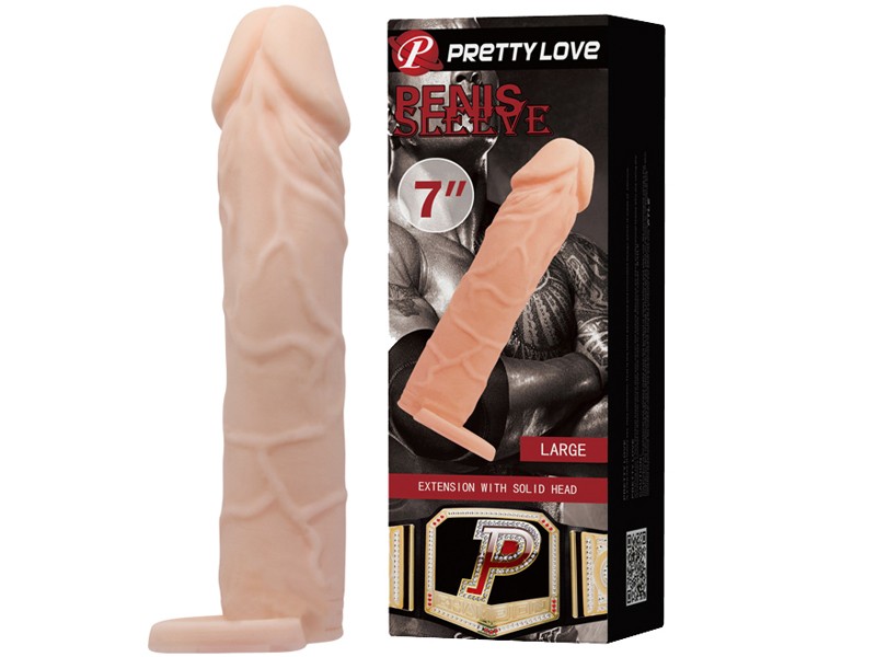 Sex toy bao cao su đôn dên Prettylove cao cấp có quai đeo 7 inch 1