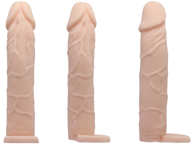 Sex toy bao cao su đôn dên Prettylove cao cấp có quai đeo 7 inch 2