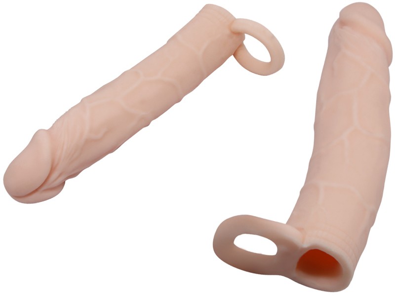 Sex toy bao cao su đôn dên Prettylove cao cấp có quai đeo 7 inch 4