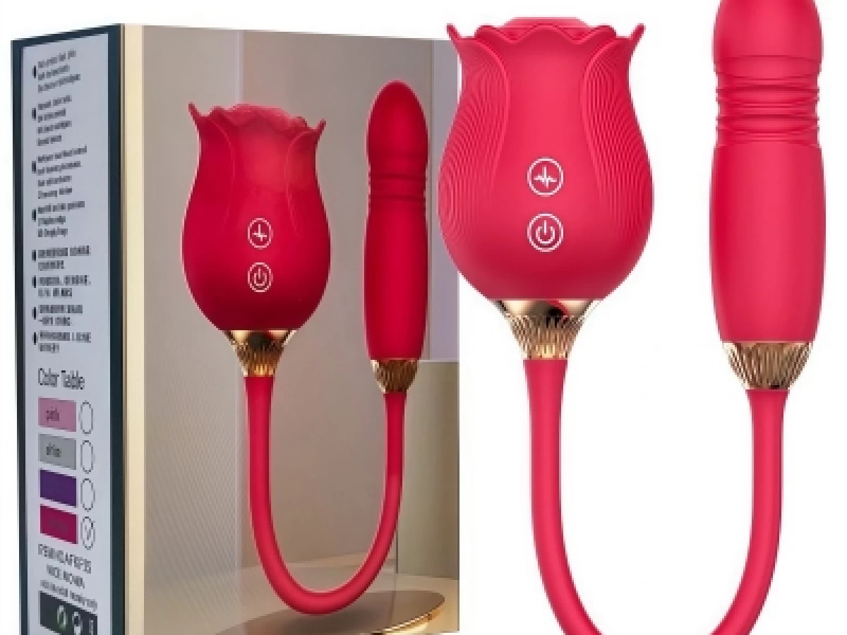 Máy bú hoa hồng kèm trứng rung thụt độc đáo cực phê