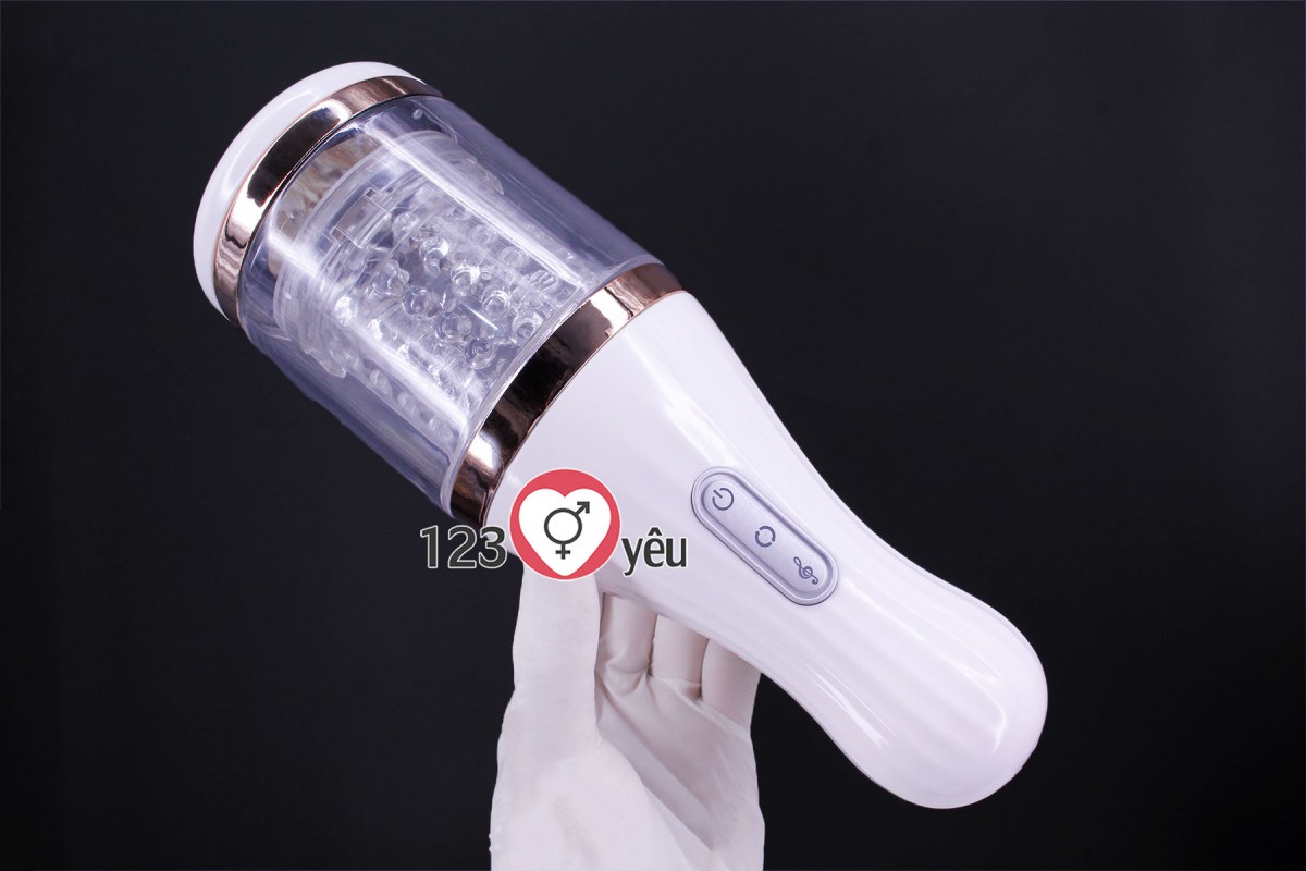 Âm đạo giả Dibe cầm tay rung xoay 4
