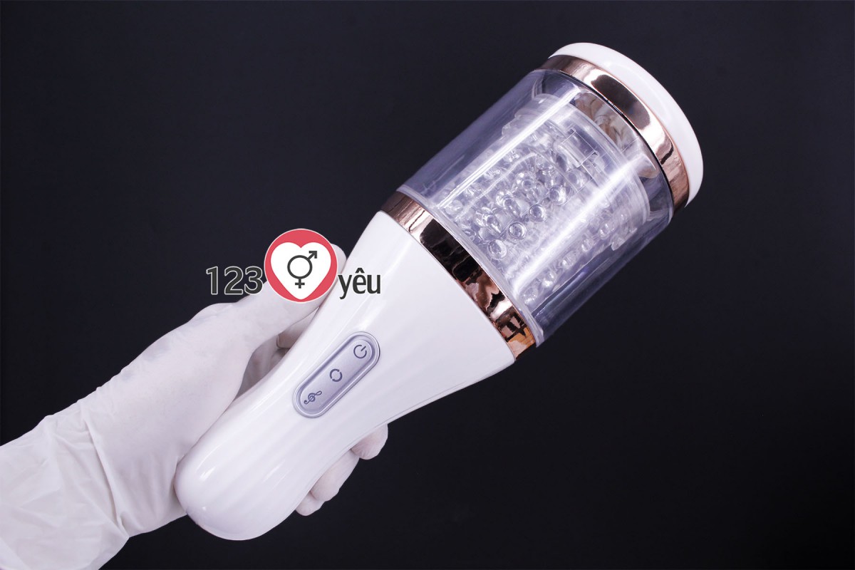 Âm đạo giả Dibe cầm tay rung xoay 5