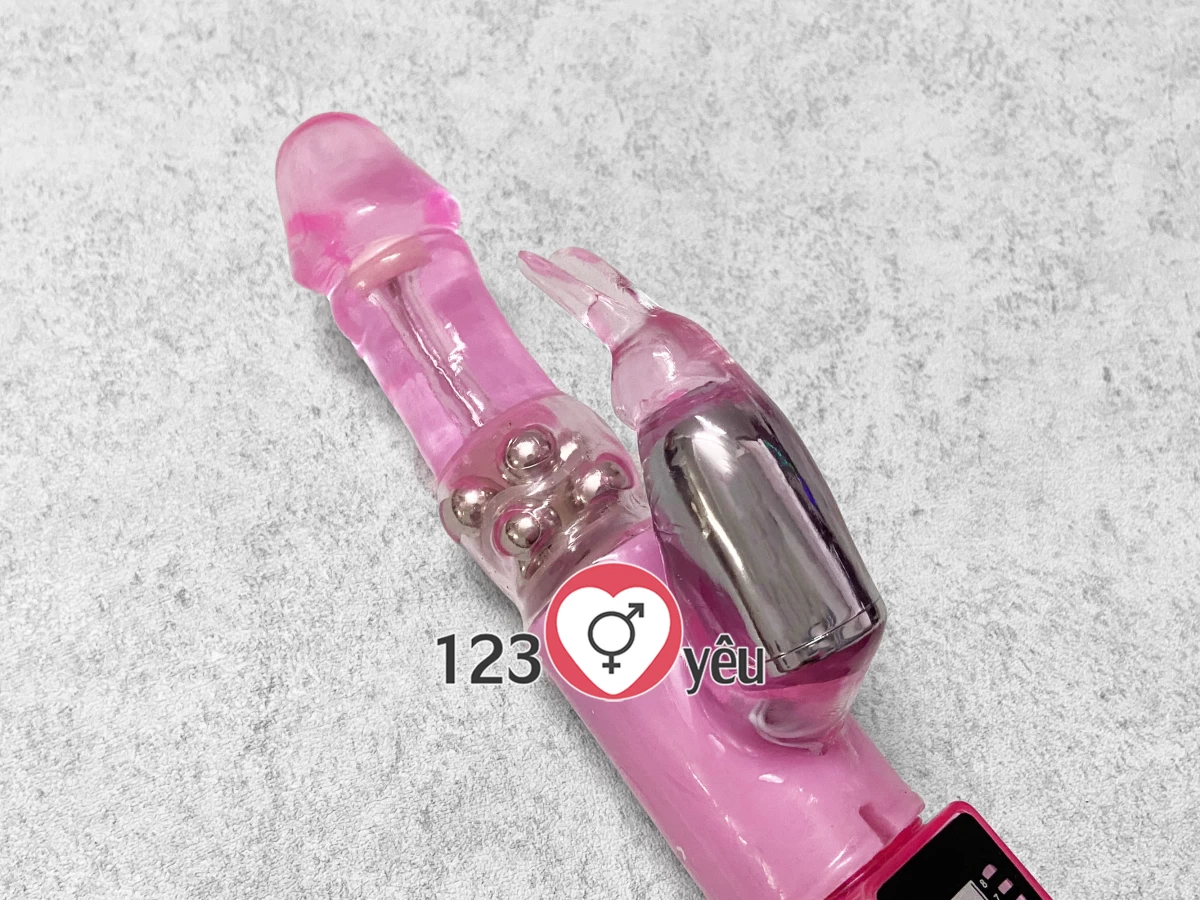 Dương vật giả có nhánh đa năng Lovely 16 chế độ pin sạc