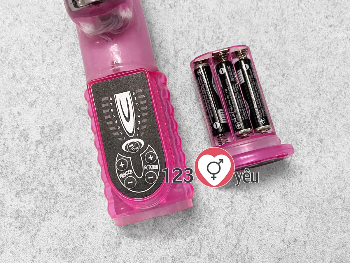 Dương vật giả có nhánh đa năng Lovely 16 chế độ pin sạc