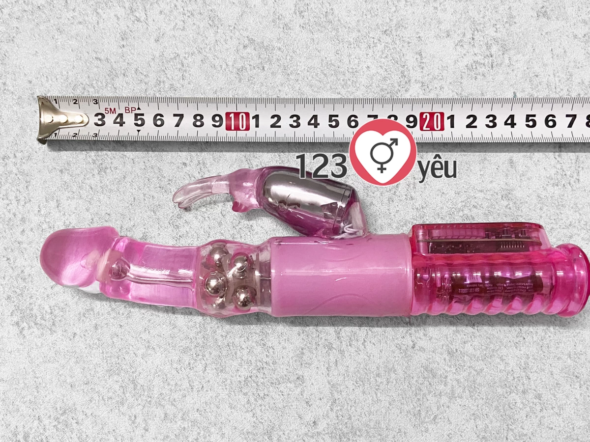 Dương vật giả có nhánh đa năng Lovely 16 chế độ pin sạc