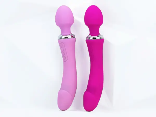 Máy mát xa điểm G phát nhiệt, rung 2 đầu Double End pin sạc