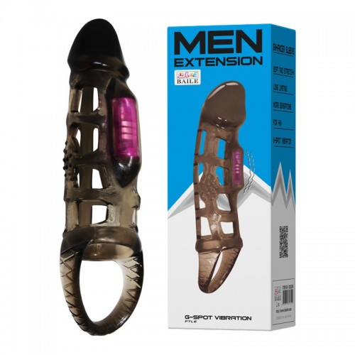 Sex toy rọ đeo dương vật có quai đeo thân rung Men Extension