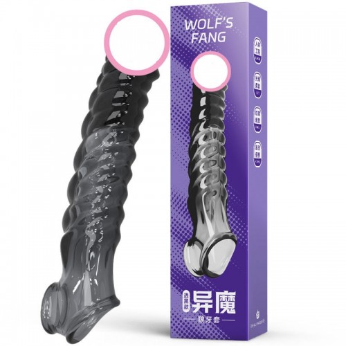 Sex toy bao cao su tăng kích thước khủng gân guốc Sex toy bao cao su tăng kích thước khủng gân guốc