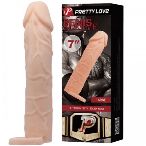 Sex toy bao cao su đôn dên Prettylove cao cấp có quai đeo 7 inch