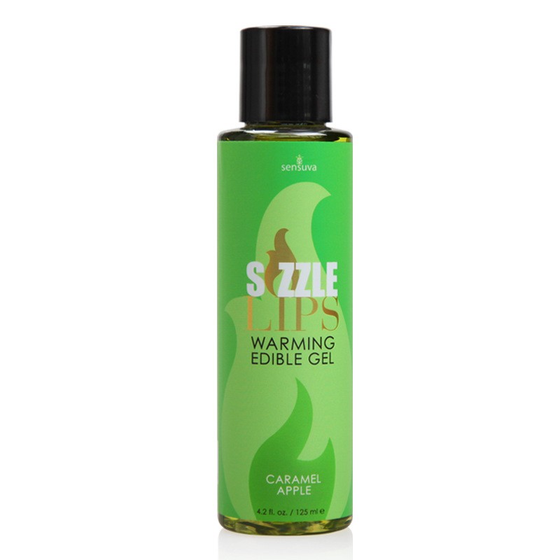 Gel masage toàn thân làm nóng cơ thể nếm được Sensuva Sizzle Lips 6