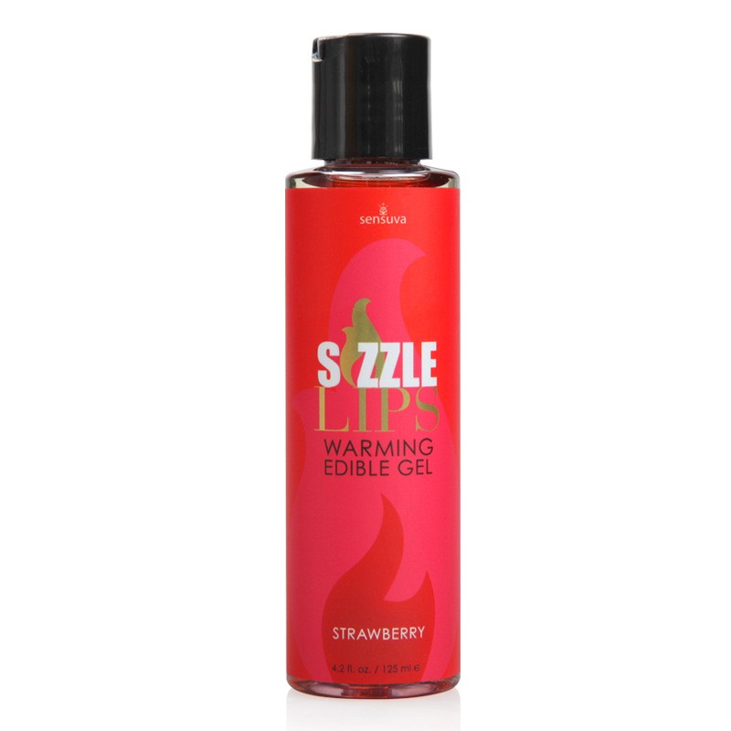 Gel masage toàn thân làm nóng cơ thể nếm được Sensuva Sizzle Lips 7