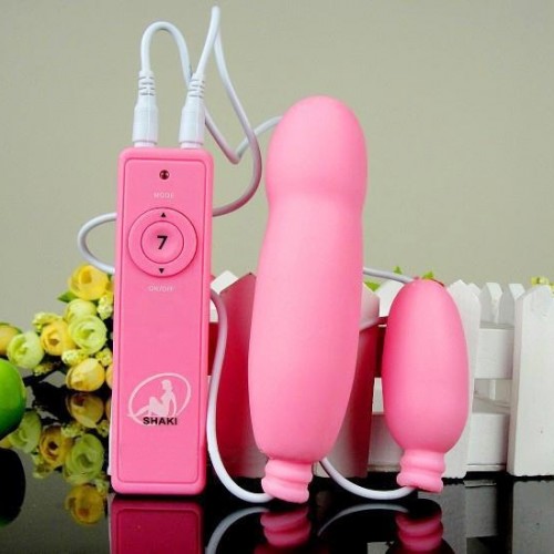 Sex toy trứng rung tình yêu 2 đầu Shaki 7 chế độ siêu mềm Sex toy trứng rung tình yêu 2 đầu Shaki 7 chế độ siêu mềm