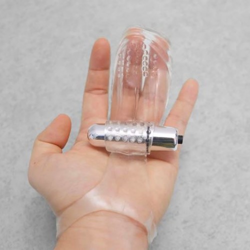Bao silicone có rung đeo ngón tay kích thích vùng kín Bao silicone có rung đeo ngón tay kích thích vùng kín