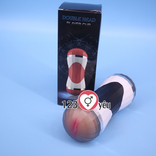 Âm đạo giả 2 đầu Double Head rung và rên